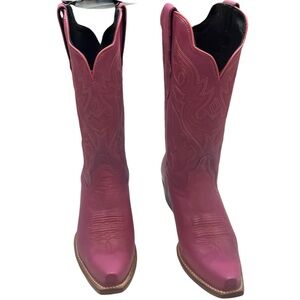Boots - J.B. Dillon Pink Western Boots NEW real leather with box